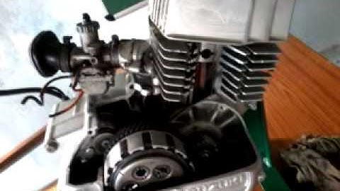 TOW STROKE CUT MODEL PETROL ENGINE
