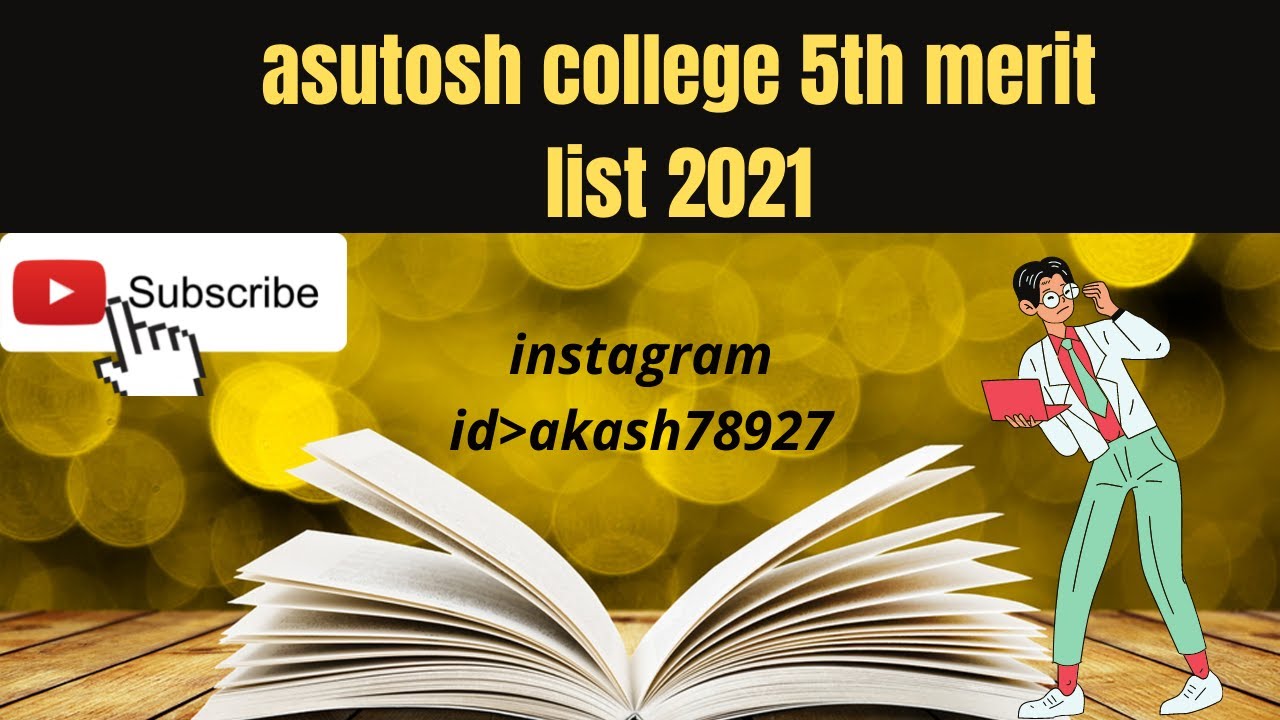 asutosh college 5th merit list 2021