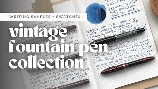 My Vintage Fountain Pen Collection | Parker Quink Ink Swatch