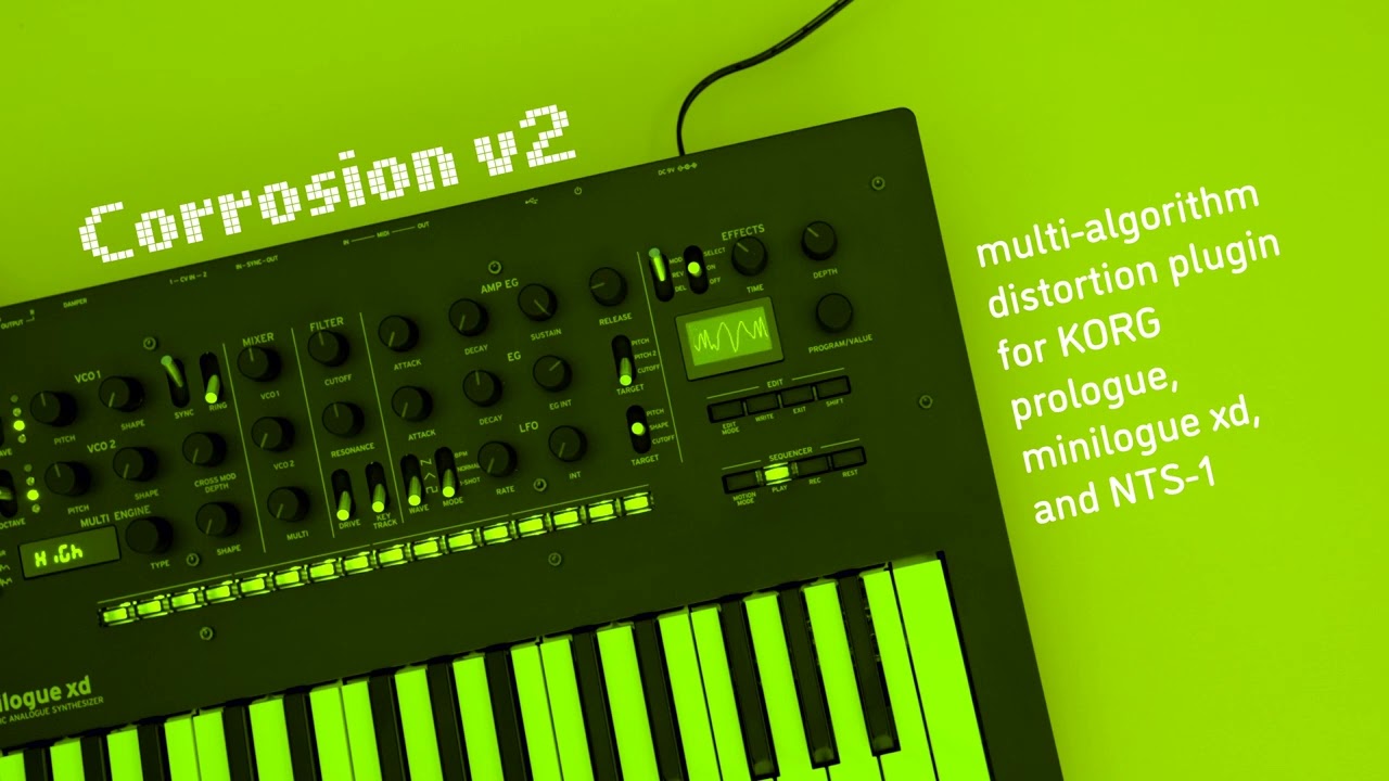 KORG Corrosion v2 by Sinevibes: minilogue xd - YouTube