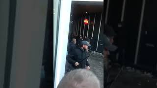 Troubles at Ajax vs Tottenham vs Police at the Biggest entrada ever from Ajax Amsterdam