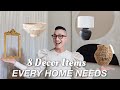 8 DECOR ITEMS EVERY HOME NEEDS | JEWELRY FOR YOUR HOME!