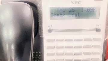 Checklist clear on NEC extension | how to clear checklist | Nec sl2100 | nec sl1000 |