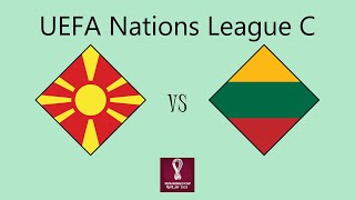North Macedonia vs Lithuania - UEFA Nations League (Group C3)