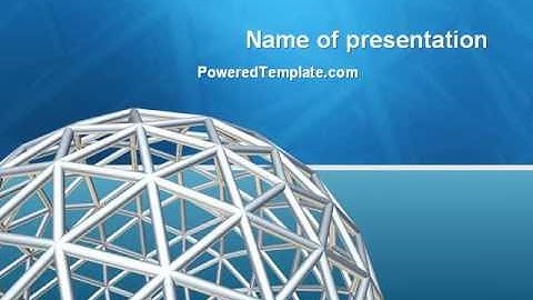Framework Sphere PowerPoint Template by PoweredTemplate.com