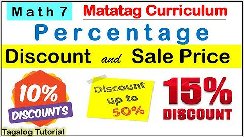 MATH 7 Discount and Sale price #matatag #money #percentage #discount #saleprice #matatagcurriculum
