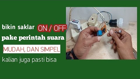 bikin saklar lampu dengan perintah suara/tepuk tangan,,dengan cara yang paling mudah.
