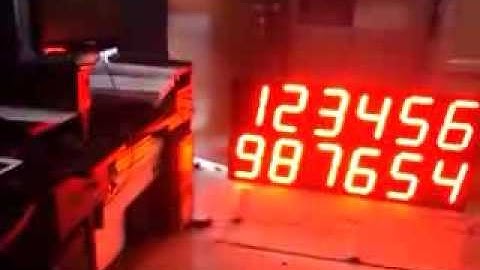 Display the number into the LED Display message board from a PC application.