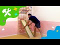Swedish wall ladder sport 3  indoor playground  slide