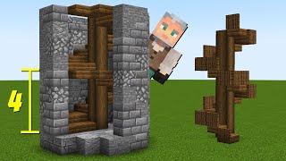 How To Build Spiral Stairs (CORRECTLY!) In Minecraft