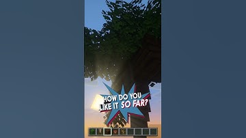 Beautiful Realistic Palm Tree in MINECRAFT #shorts #minecraft #buildhacks