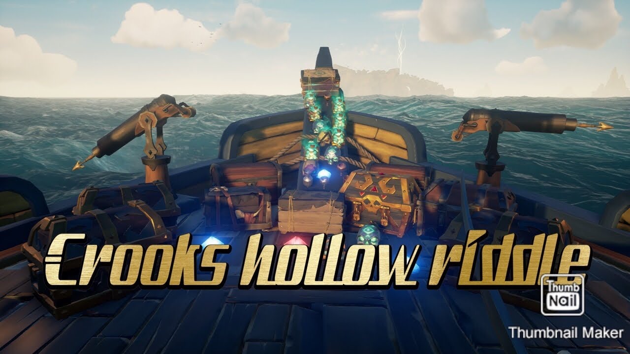 Crooks hollow riddle/ sea of thieves riddle / Athena’s quest YouTube