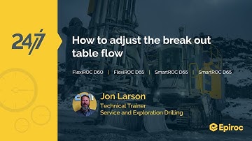 How to adjust break out table flow | FlexiROC D60 | FlexiROC D65 | SmartROC D60 | SmartROC D65