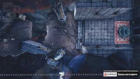 Beneos Battlemaps: Crystal Cave: Dungeon Entrance [Pen & Paper Animated Battlemap]