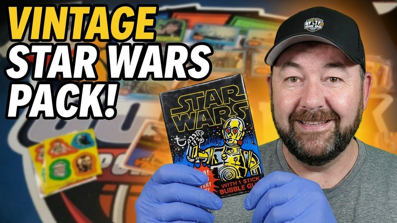 First Star Wars Cards Ever Made… I Opened One Live - YouTube