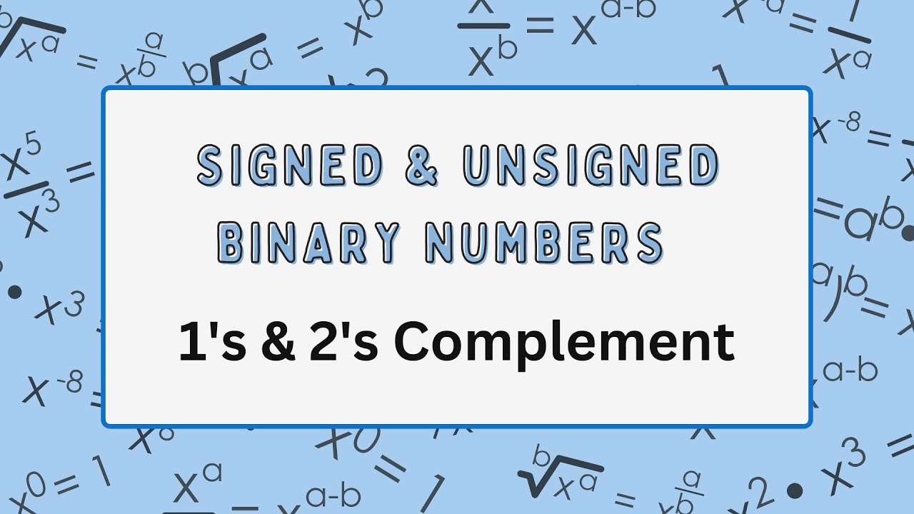 Signed Binary Numbers | 1's & 2's Complement | Digital Fundamentals by ...