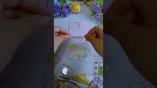 DIY Green n red apple #phonecase #decoration #iphone #sticker #artandcraft #art #tutorial #cute #diy