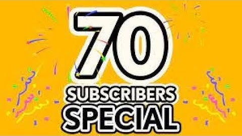 70 SUBSCRIBERS INTRO *OFFICIAL*
