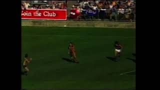Michael Byrne 8 goals on his Hawthorn debut - Rd 2 1982 vs Footscray