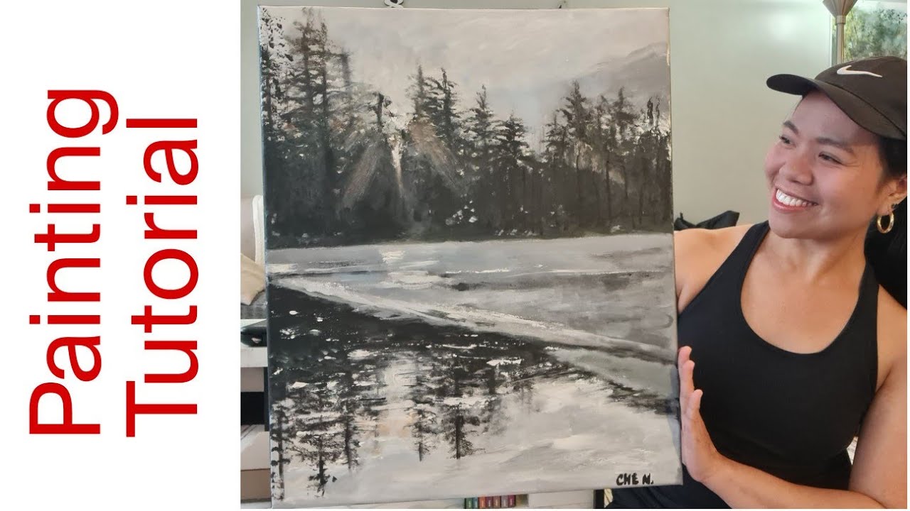 Урок живописи зимних пейзажей от Шерил Наварро.