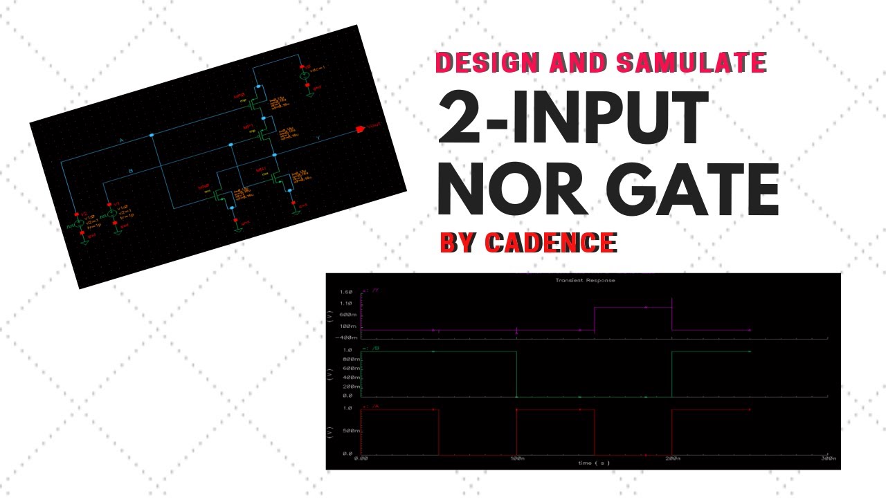 THIẾT KẾ VÀ MÔ PHỎNG CỔNG NOR 2 NGÕ VÀO VỚI TOOL CADENCE || VLSI - YouTube