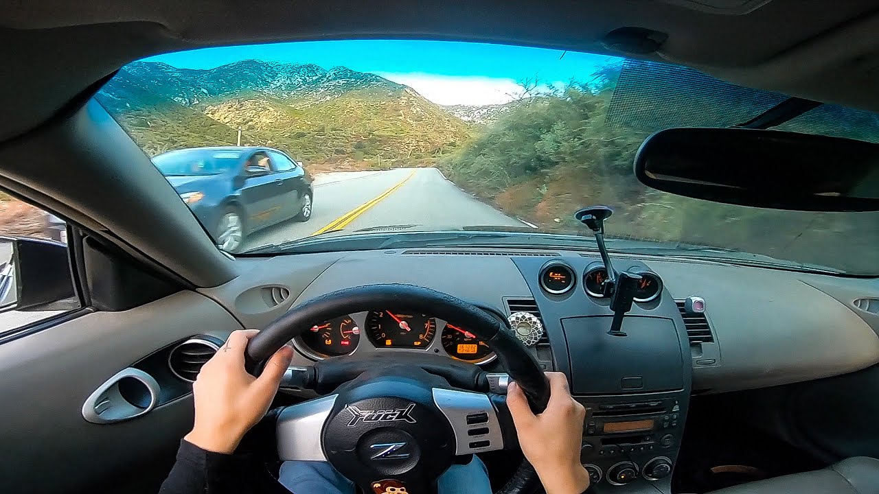Drive with me CANYON CRUISE 350z! (P.O.V) My Dog Almost Got Ran Over Story Time