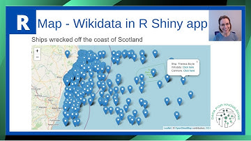 Map Wikidata in an R Shiny App using leaflet package - example/project