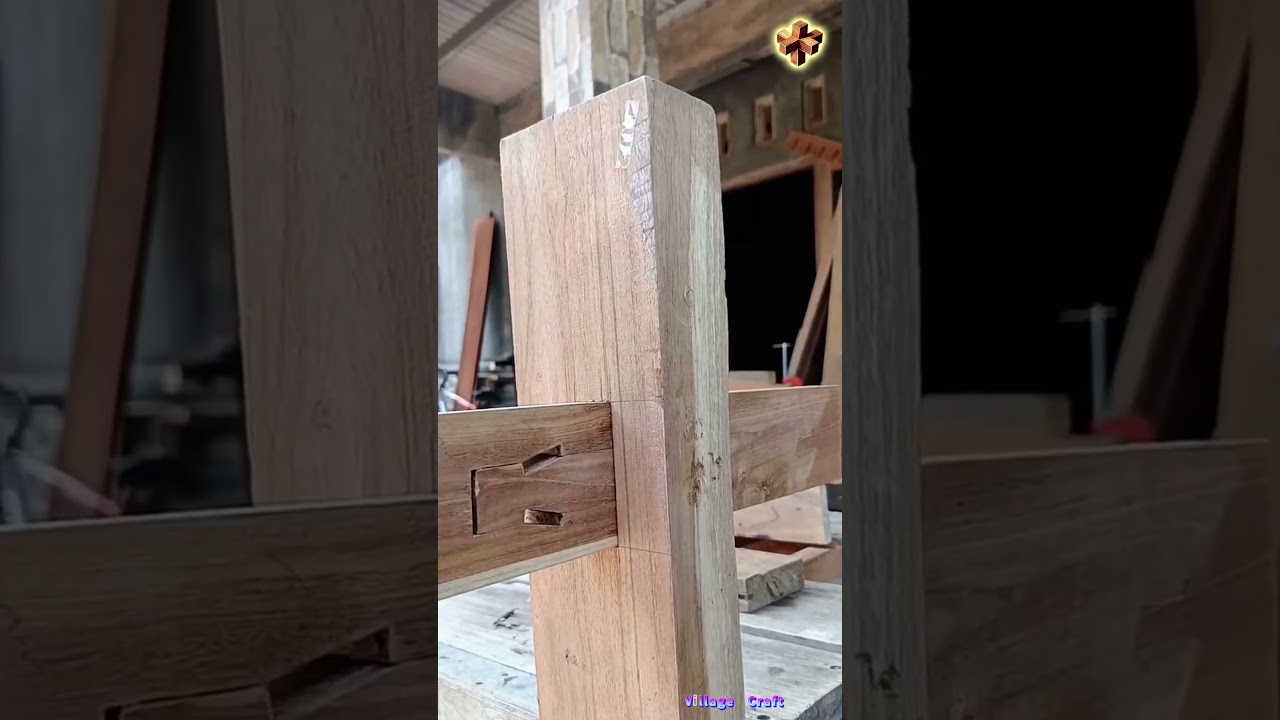 2本の木製くさびで完全固定！伝統ほぞ継ぎの秘密が凄すぎる😱🔨