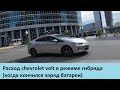 Какой расход chevrolet volt в режиме гибрид?