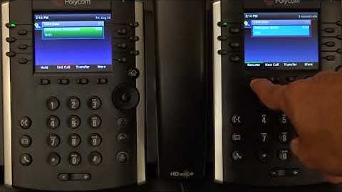 Polycom Hold / Resume