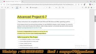 Excel 2021 In Practice - Ch 6 Advanced Project 6-7 | Advanced Project 6-7
