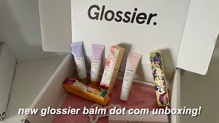 new glossier balm dot com unboxing!