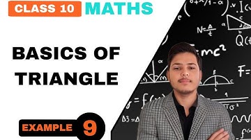 EXAMPLE 9 || CHAPTER 6 || CLASS 10