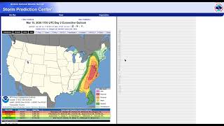 THIS  WEEK IN WEATHER   SPECIAL--  MAJOR SEVERE  WEATHER  THREAT MID ATLANTIC  LIKELY  ON MARCH 16