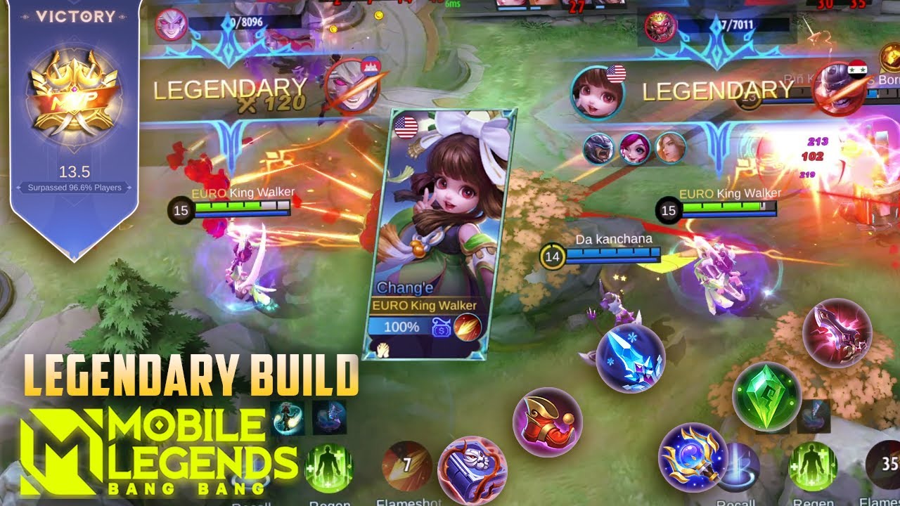 Chang'e Brutal Magic Damage! Instant Burned HP | Legendary Build - Mobile Legends
