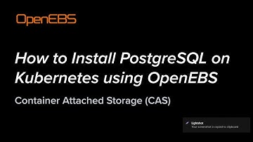 How to Install PostgreSQL on Kubernetes using OpenEBS - Container Attached Storage