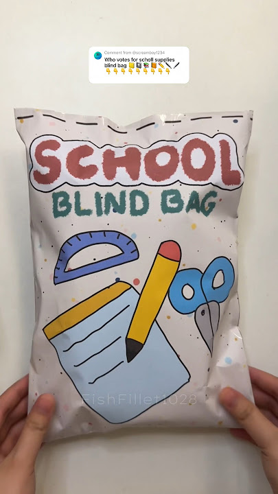 School supplies blind bag! #blindbag #asmr #asmrunboxing #school #schoolsupplies #unboxing