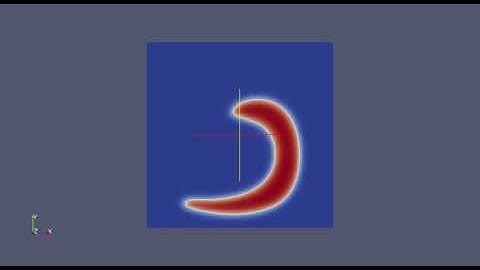 Quasi bubble in vortex field - FEM FENICS level-set