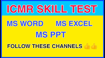 HOW TO PREPARE FOR SKILL TEST OF ICMR ASSISTANT || SKILL TEST FOR ICMR ASSISTANT