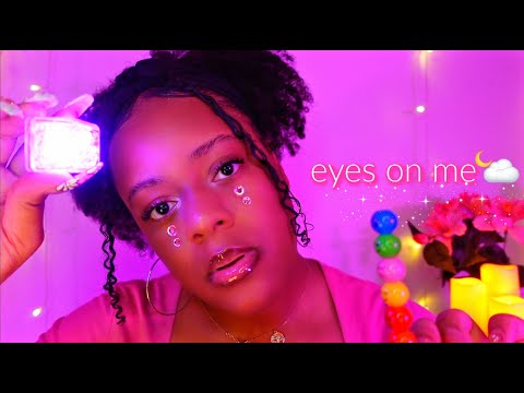 ASMR Eyes On Me 💗 (Follow My Sleep Instructions 😴✨)