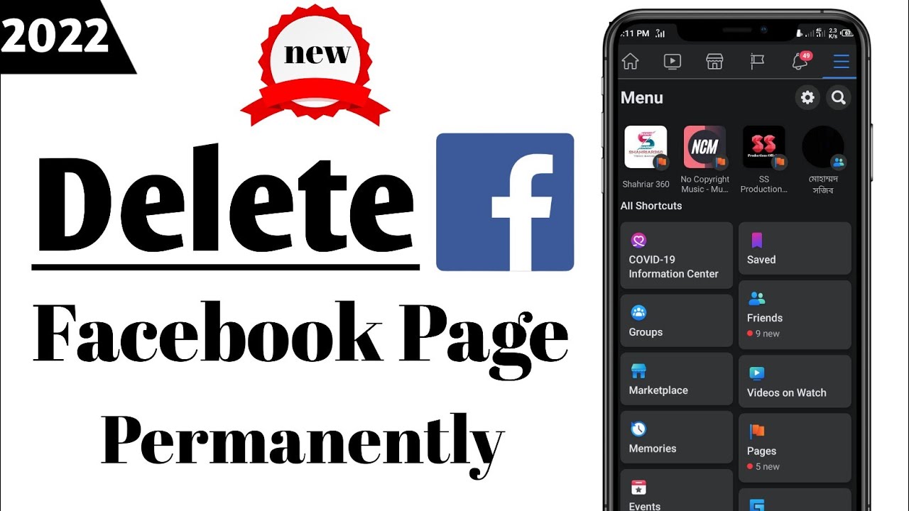 How to Delete Facebook Page 2022 | Facebook Page Delete System on Mobile | Shahriar 360