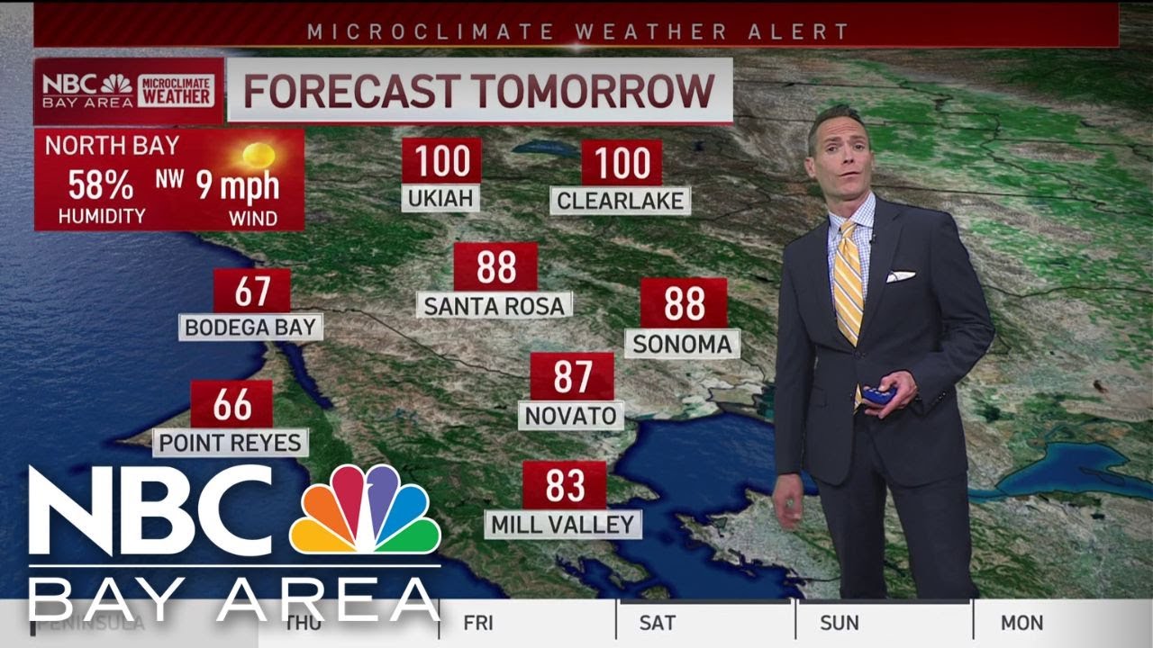 Bay Area forecast: Hot weather continues Inland - YouTube