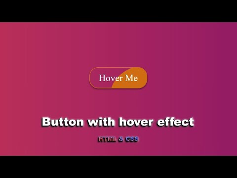 Кнопка с hover effect на чистом CSS шаг за шагом || Button with hover effect using only HTML & CSS