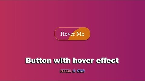 Кнопка с hover effect на чистом CSS шаг за шагом || Button with hover effect using only HTML & CSS