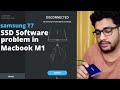 Samsung T7 software not working in macbook M1|No samsung portable ssd is connected| The Tech Escape