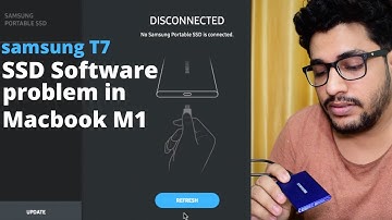 Samsung T7 software not working in macbook M1|No samsung portable ssd is connected| The Tech Escape