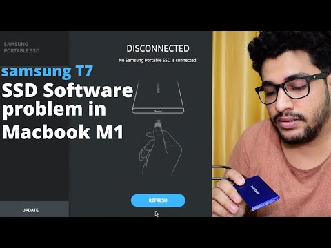 Samsung T7 software not working in macbook M1|No samsung portable ssd is connected| The Tech Escape