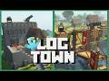 Logtown Showcase | Minecraft Create Mod, Draw Bridge and a Castle