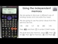 Calculating the mean using values stored in the memory (M button, Casio Calculator fx-83GT PLUS)