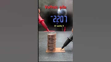 Voltaic Pile #physics #lab #experiment #shorts